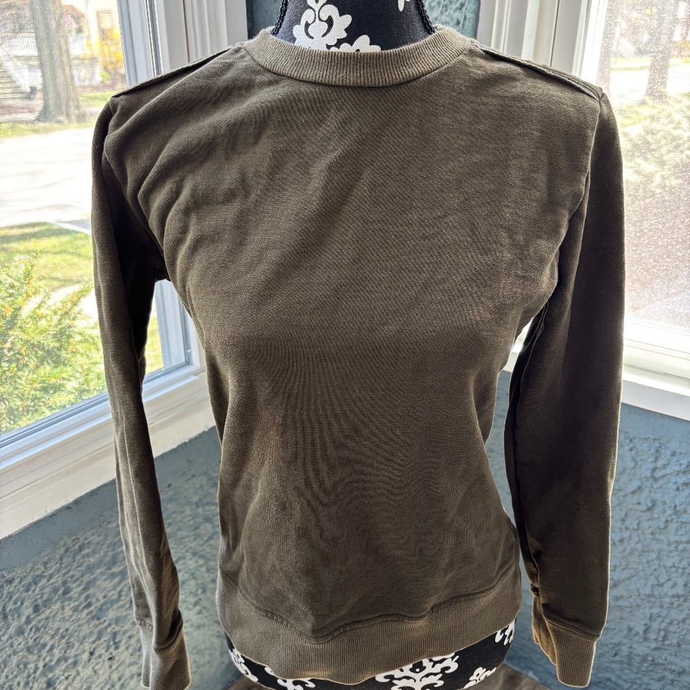 Bridge & Burn forest green crew neck sweater